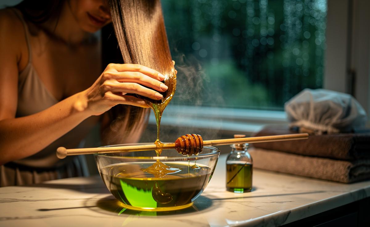 No More Frizzy Hair: This Honey And Olive Oil Mask Leaves Locks Silk-Smooth