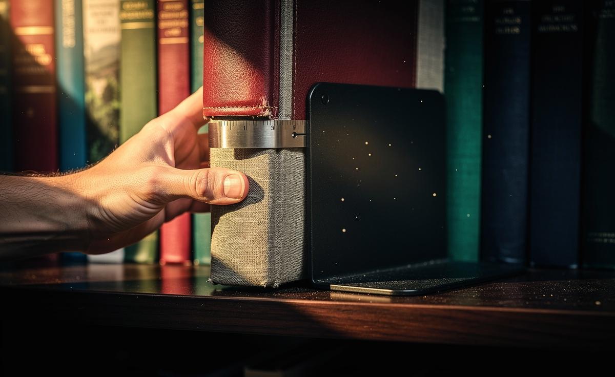 Shelf repositioning that extends book life: why exact height reduces spine stress