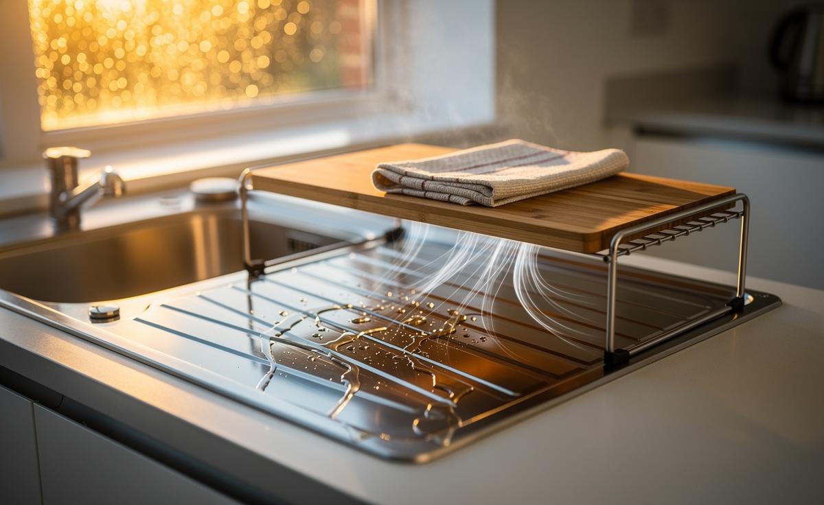 Sink placement switch that cuts drying time: how elevated stands enhance airflow underneath