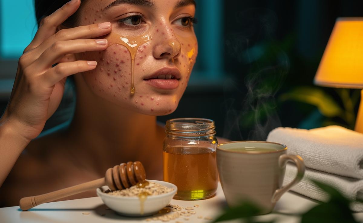 The Honey and Oatmeal Face Mask That Clears Acne Overnight