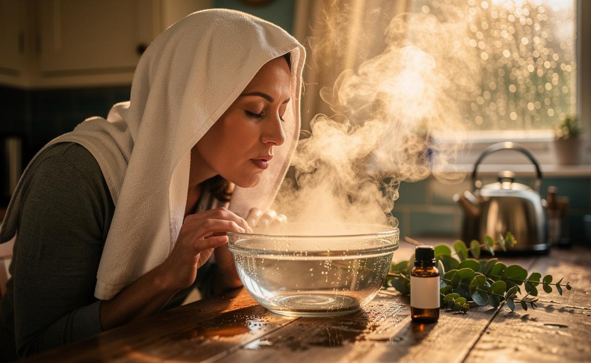 This Eucalyptus Steam Opens Sinuses Fast: Breathe Clear In Minutes